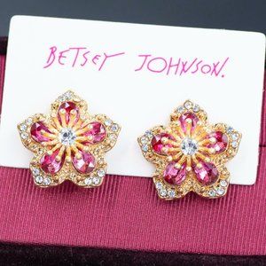 Beautiful Betsey Johnson Flower Earrings Buy one get one free